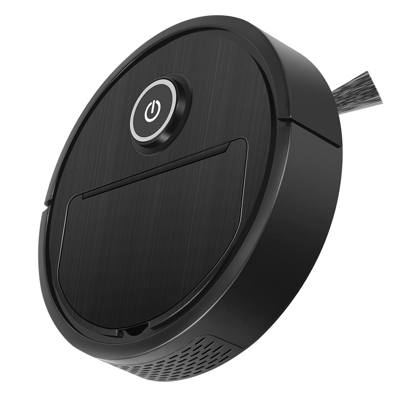 Robot Hút Bụi Thông Minh 3 Trong 1 Có Thể Sạc Lại Bằng Cổng USB Màu Đen