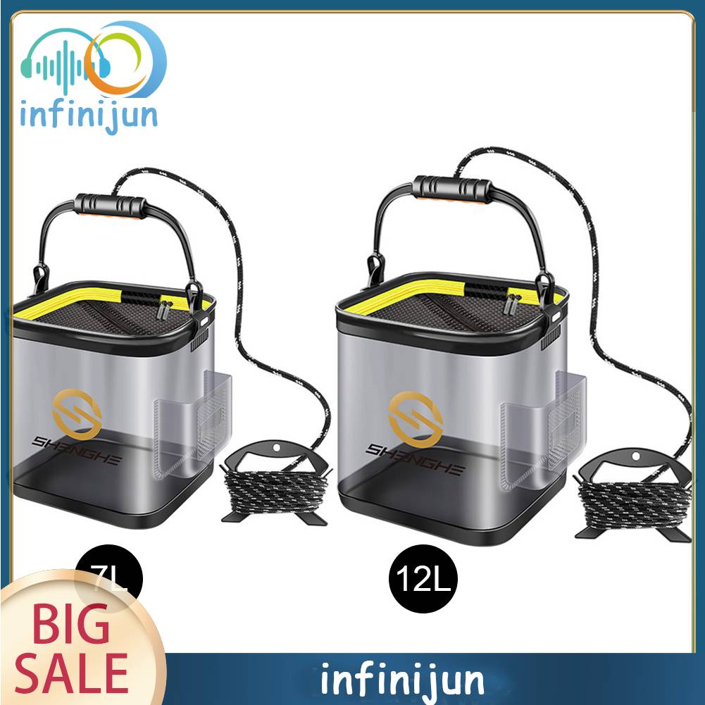 Xô Đựng Cá Trong Suốt 7L / 12L