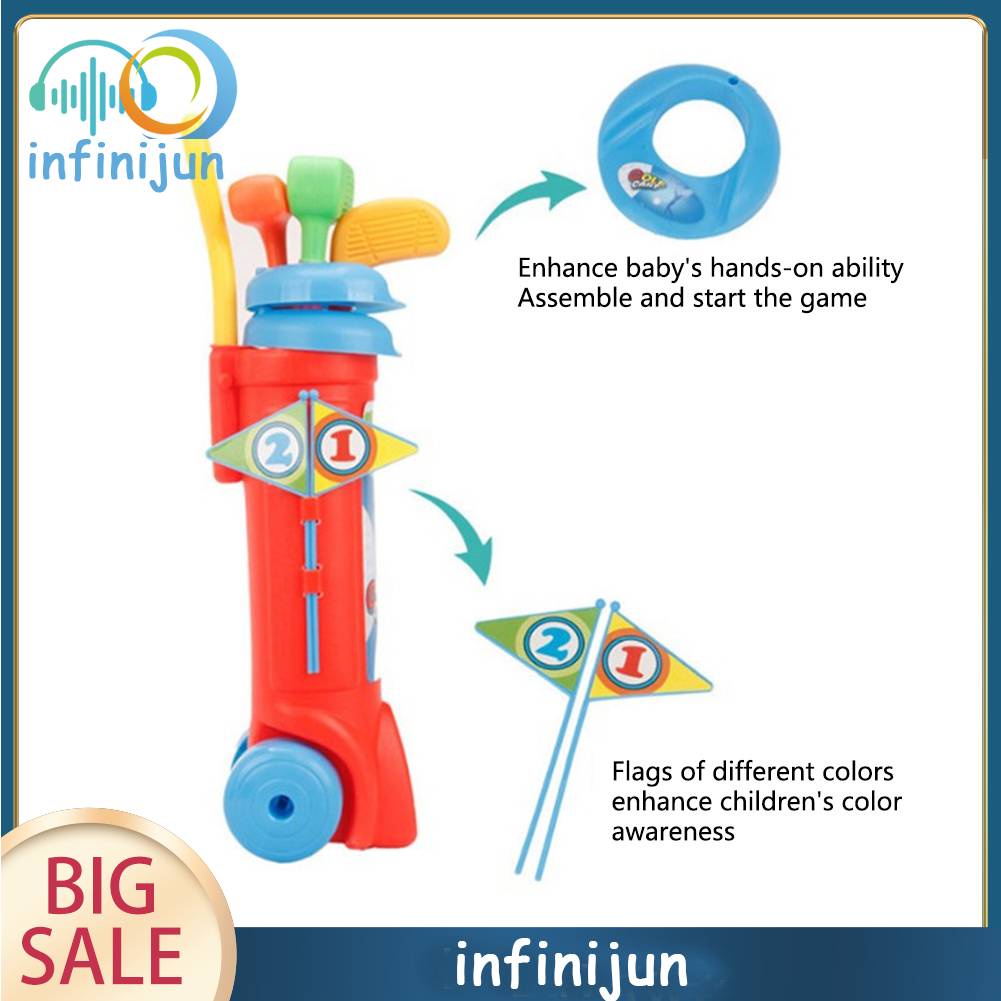 Bộ Đồ Chơi Đánh Golf Nhiều Màu Sắc Vui Nhộn Dành Cho Trẻ Em