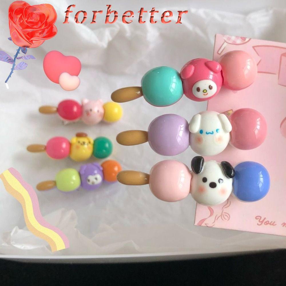 FORBETTER Kẹp Tóc Hoạt Hình My Melody Cinnamoroll Dễ Thương Cho Nữ