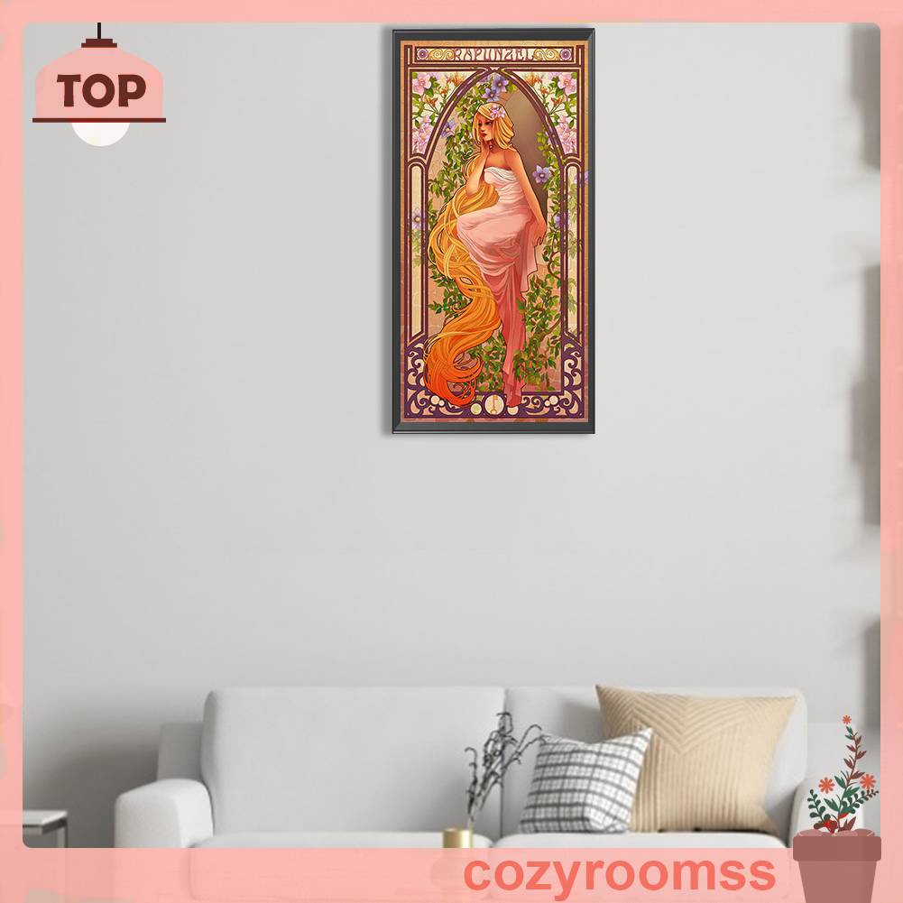 Tranh Đính Đá Kim Cương Toàn Bộ 5D DIY Hình Vẽ Công Chúa