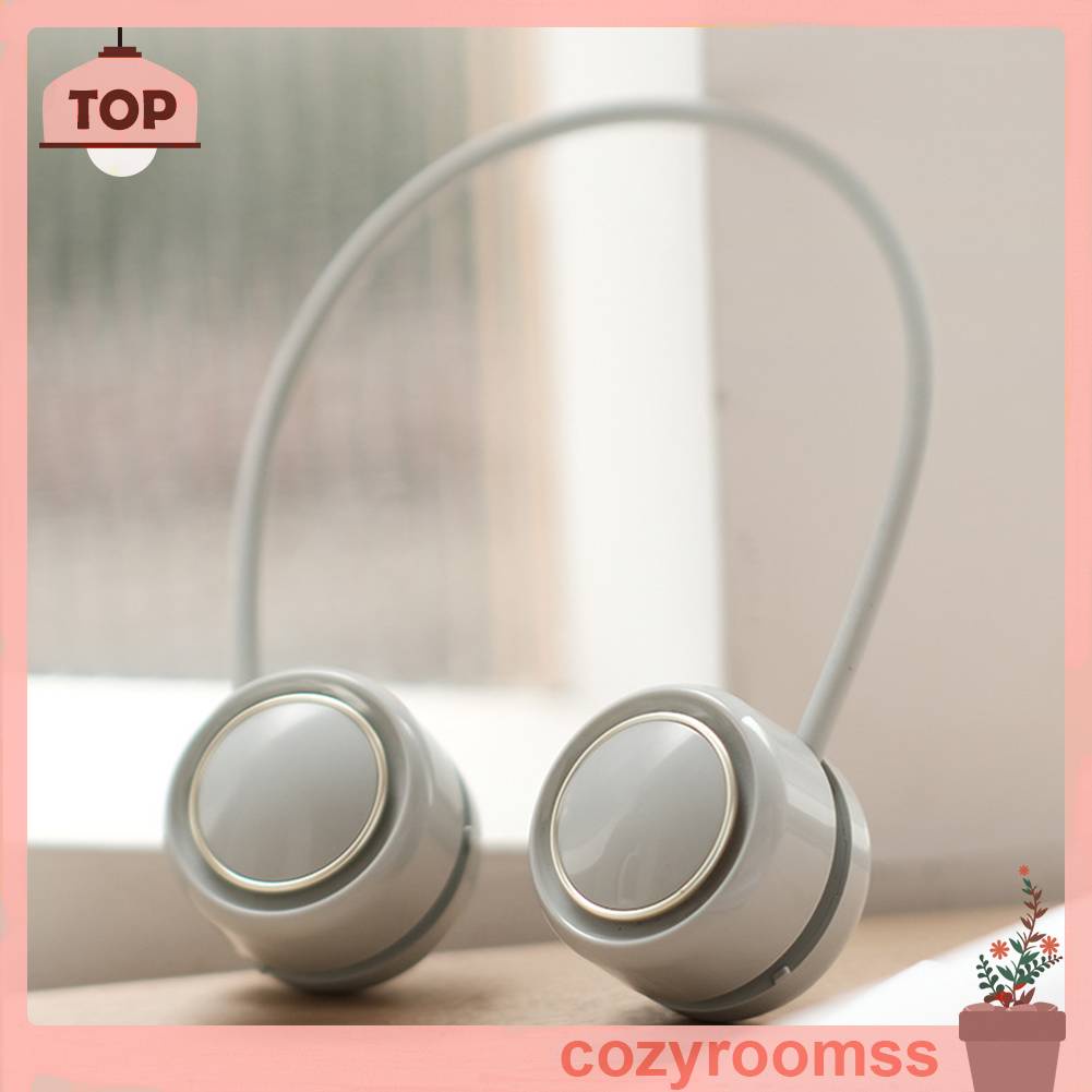 Quạt Làm Mát Đeo Cổ 3 Tốc Độ 1600mAh Có Thể Gấp Gọn Tiện Dụng Cho Gia Đình / Văn