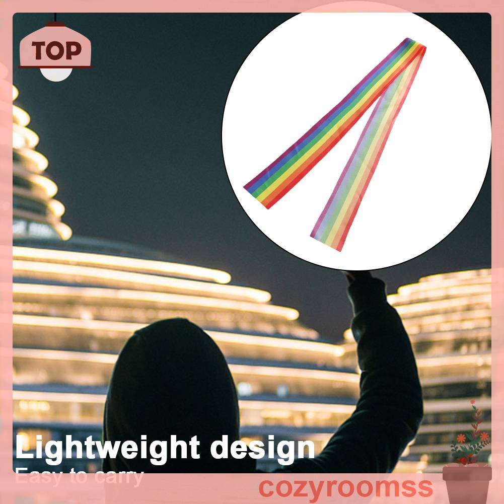 Set 5 Cuộn Dây Ruy Băng Màu Sắc Cầu Vồng Lgbt