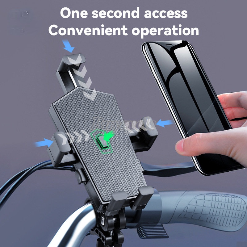 360 ° Giá Đỡ Điện Thoại Gắn Xe Máy / Ô Tô Thiết Kế Xoay Tự Động Tiện Dụng