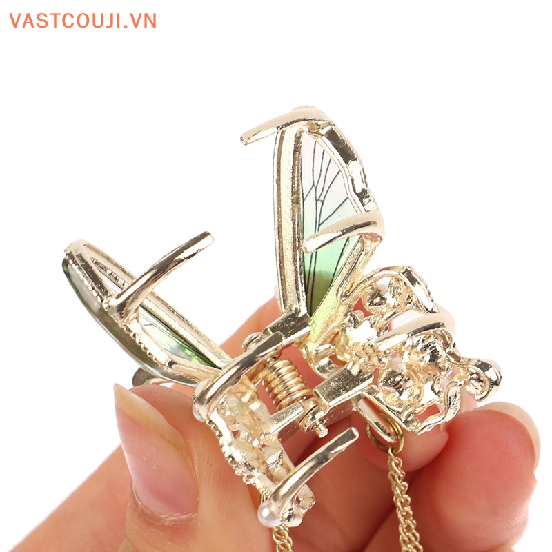Kẹp Tóc Càng Cua Đính Đá Pha Lê Lấp Lánh Chất Lượng Cao Cho Nữ