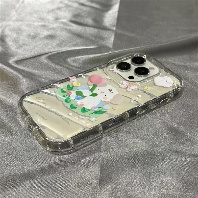 Ốp Điện Thoại Mềm Trong Suốt Họa Tiết Cún Dễ Thương Cho Iphone 14Promax 1312 8 Xr 11 7 ZGWZ