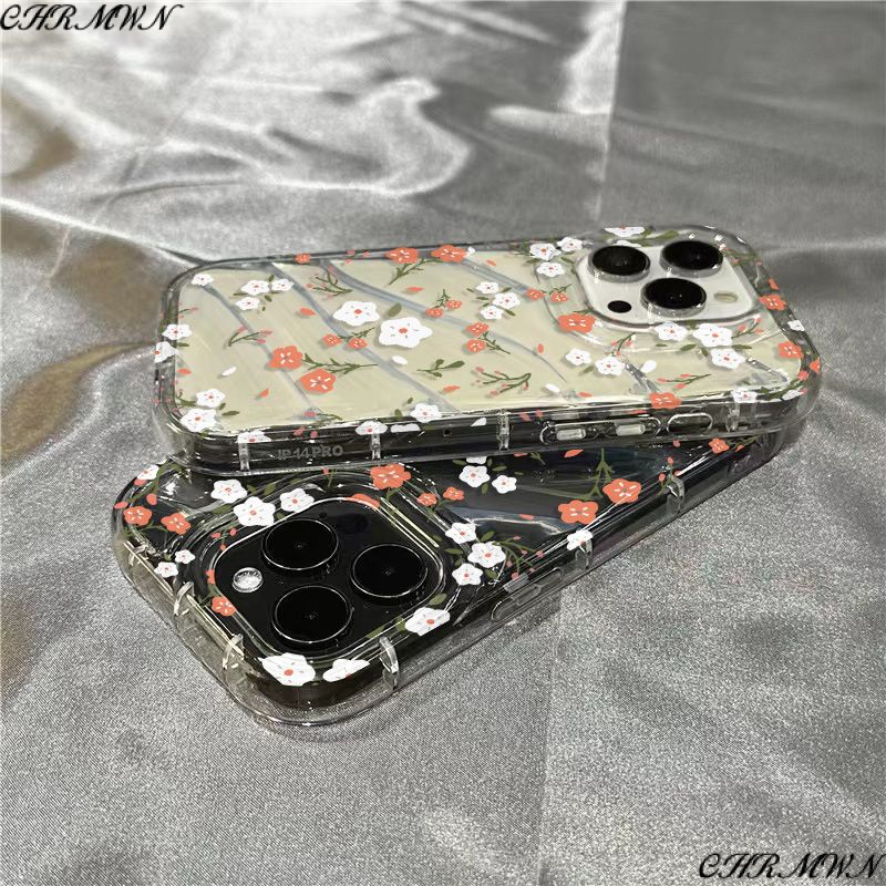 // Ốp điện thoại vỏ mềm iPhone14promax87 trong suốt 11/Apple hoa nhỏ xrplus toàn màn hình 1312 dễ thương Ins U5FC