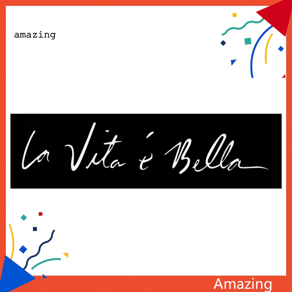 Miếng Dán Trang Trí Xe Hơi / Xe Tải In Chữ Chống Thấm Nước Thời Trang