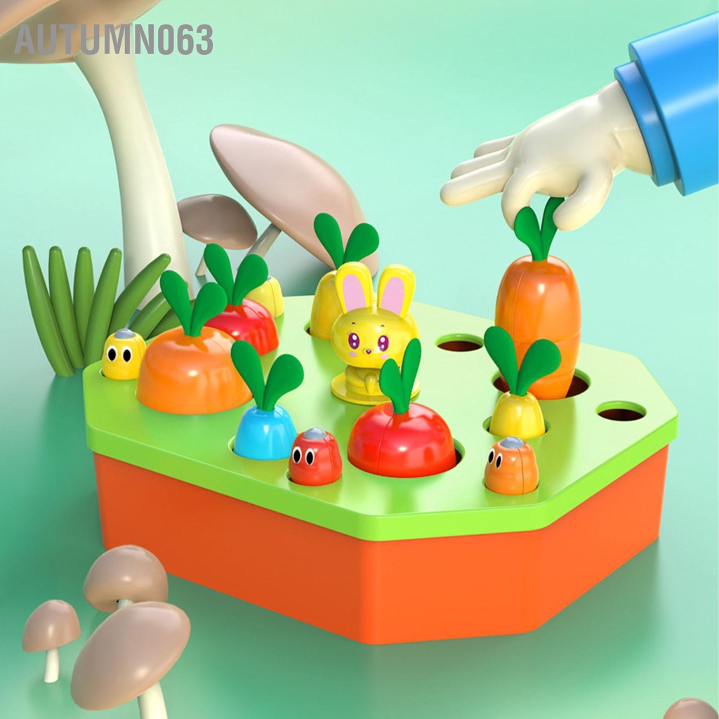 Autumn063 Đồ Chơi Thu Hoạch Cà Rốt Rau Trí Nhớ Trò Hình Dạng Phân Loại Màu Sắc Phát Triển Kỹ Năng Vận Động Tinh Cho Trẻ 4 5 6 Tuổi