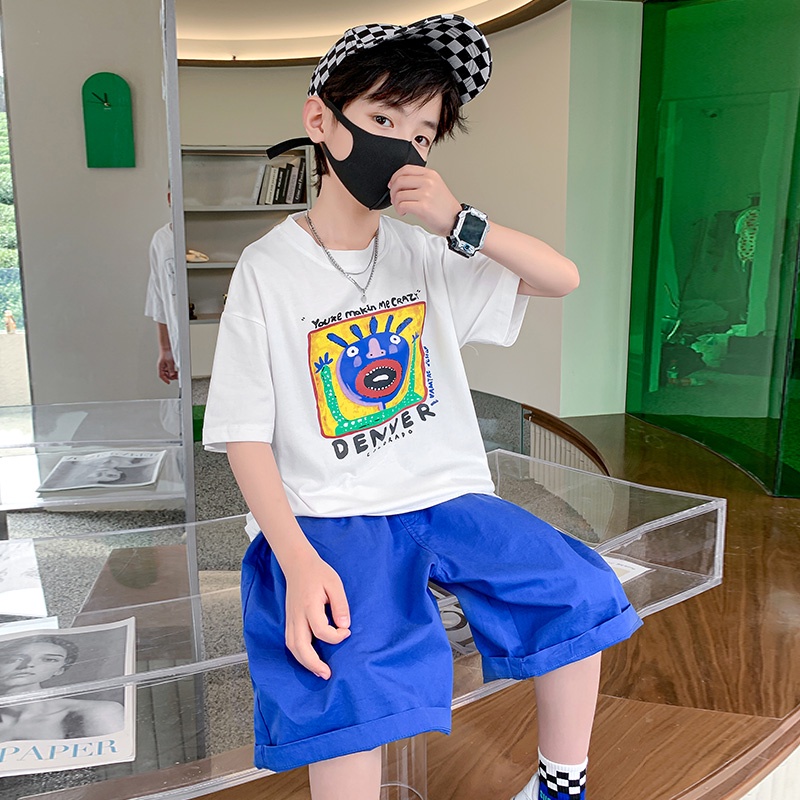 NRVP Mới Áo Thun 100% Cotton Tay Ngắn Dáng Rộng Unisex Cho Các Bé