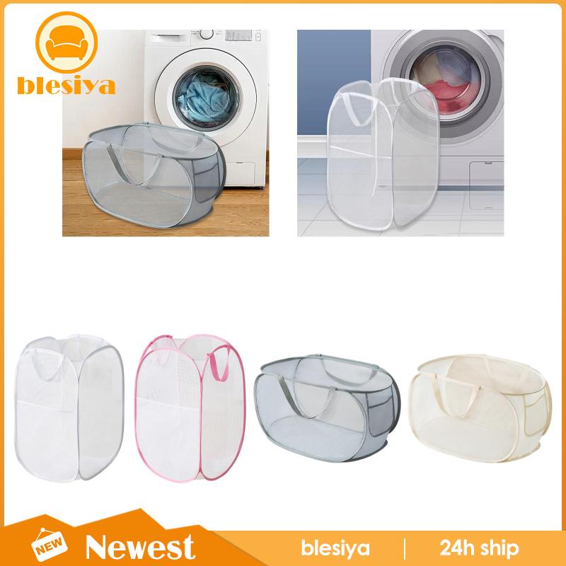 [Blesiya] Giỏ Lưới Đựng Đồ Giặt Có Thể Gấp Lại Dùng Cho Phòng Giặt / Cắm Trại / Nhà Ở