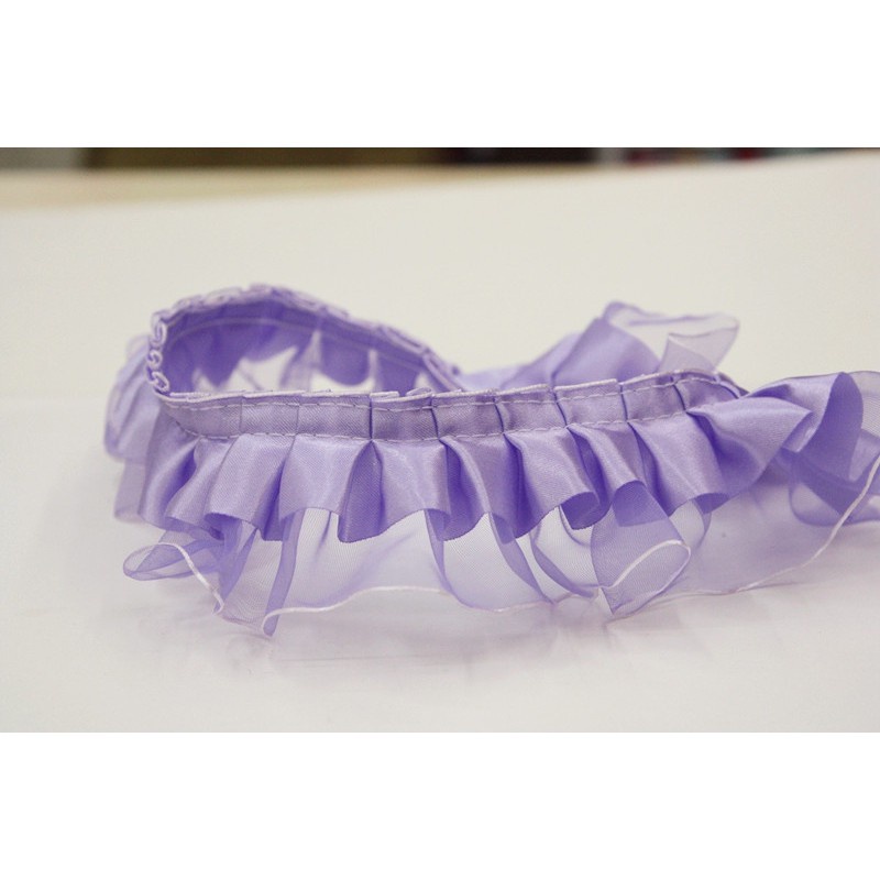 2M DIY Lace Trim Satin Ribbon Wedding Sewing Craft DIY Trim Garment Sewing Accessories LY