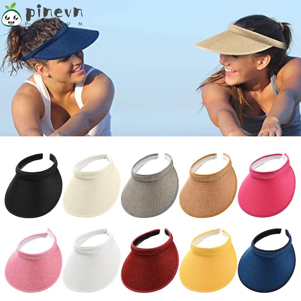 PINEVN Mũ Lưỡi Trai Nửa Đầu Chống Nắng Tia UV Có Thể Tháo Rời Cho Đi Biển / Đạp Xe