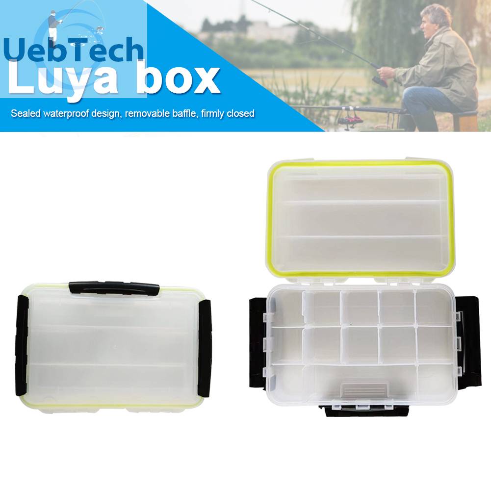 Hộp Đựng Mồi Câu Cá Trong Suốt Chia Ngăn Tiện Dụng