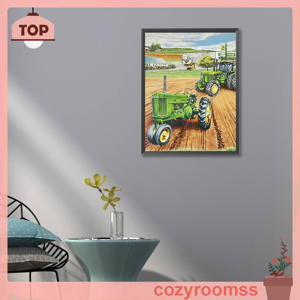 Bộ Tranh Đính Đá 5D Tự Làm Toàn Diện Hình Phương Tiện Giao Thông Trang Trí Nhà Cửa