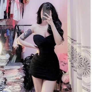 G68p Áo ống croptop xoắn nơ  phom croptop size dưới 53kg