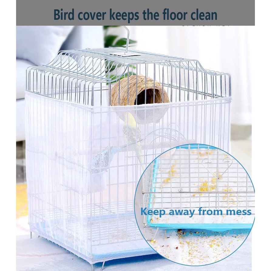 Vỏ Lưới Nylon Bọc Lồng Chim Hình Tròn / Ngôi Sao / Hình Vuông Thông Dụng