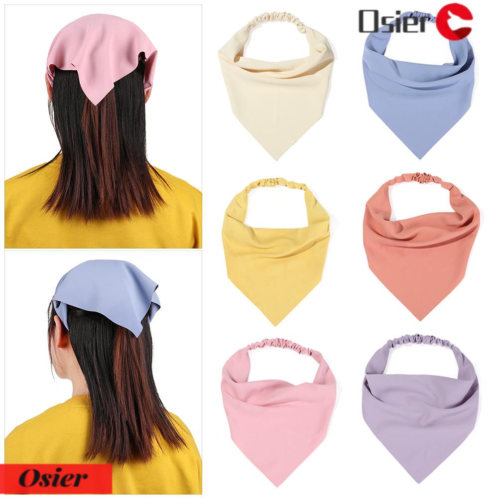 OSIER1 Khăn Turban Cài Tóc Hình Tam Giác Màu Sắc Thanh Lịch