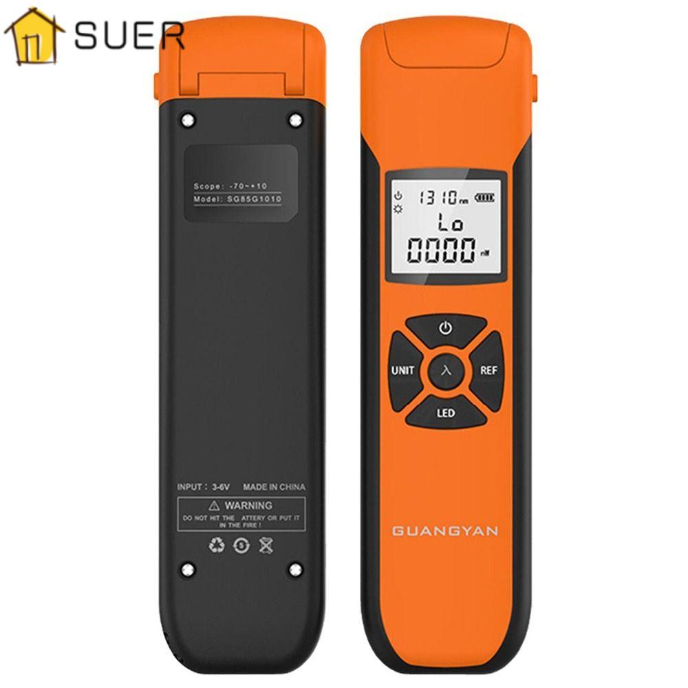 Thiết Bị Kiểm Tra Nguồn Điện SUENIN Optic - 70 ~ + 6Dbm Mini Với Dây Cáp Mạng Màu Cam Thông Dụng