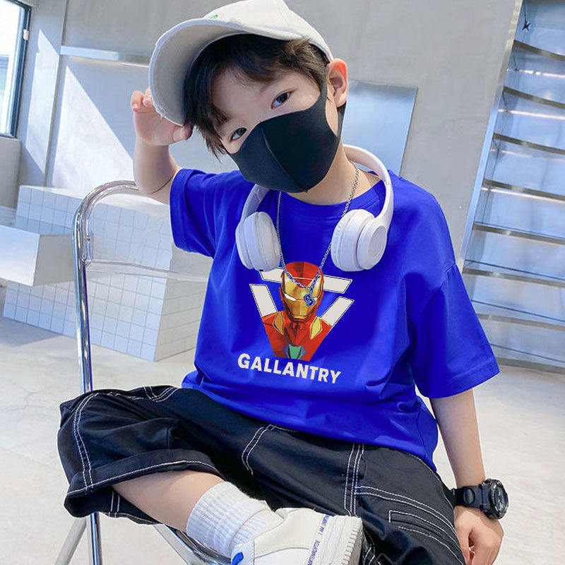 Yidanl Mới Áo Thun 100% Cotton Tay Ngắn Unisex Cho Bé