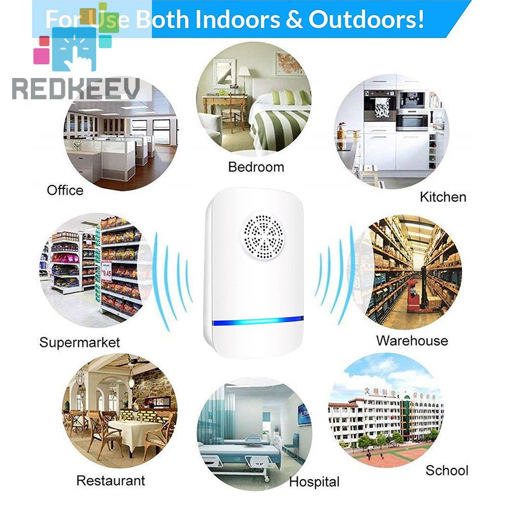 Bộ 2 / 4 / 6 Thiết Bị Đuổi Chuột Bằng Sóng Siêu Âm