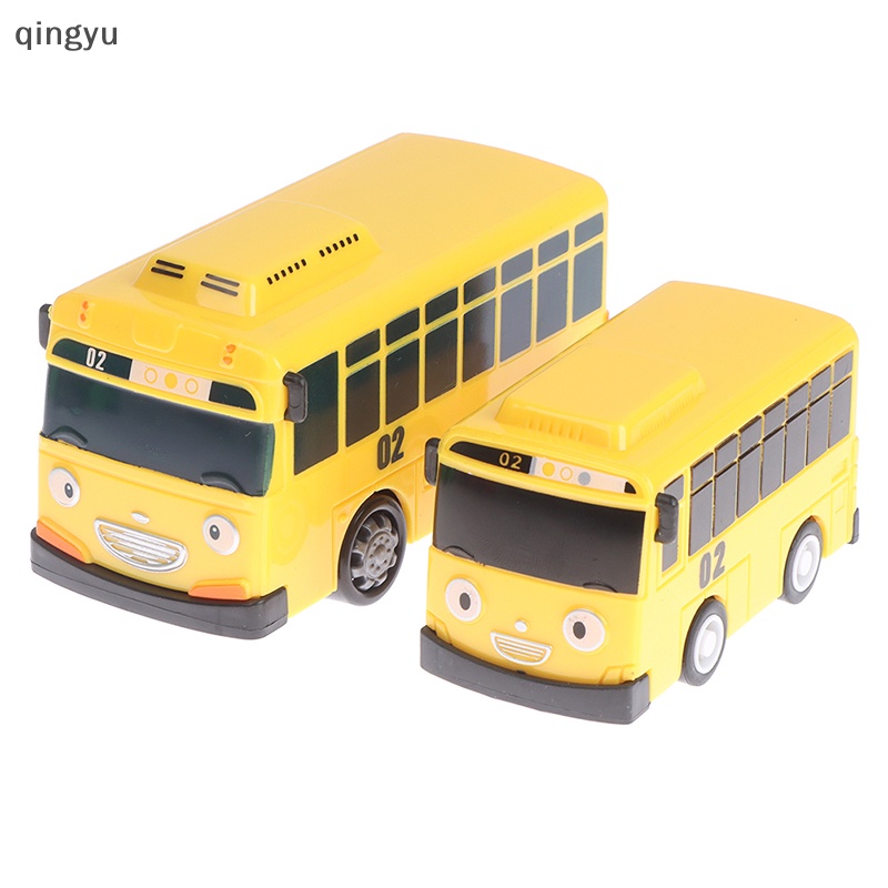 Bộ 4 Đồ Chơi Xe Buýt Hoạt Hình Vui Nhộn Dành Cho Trẻ