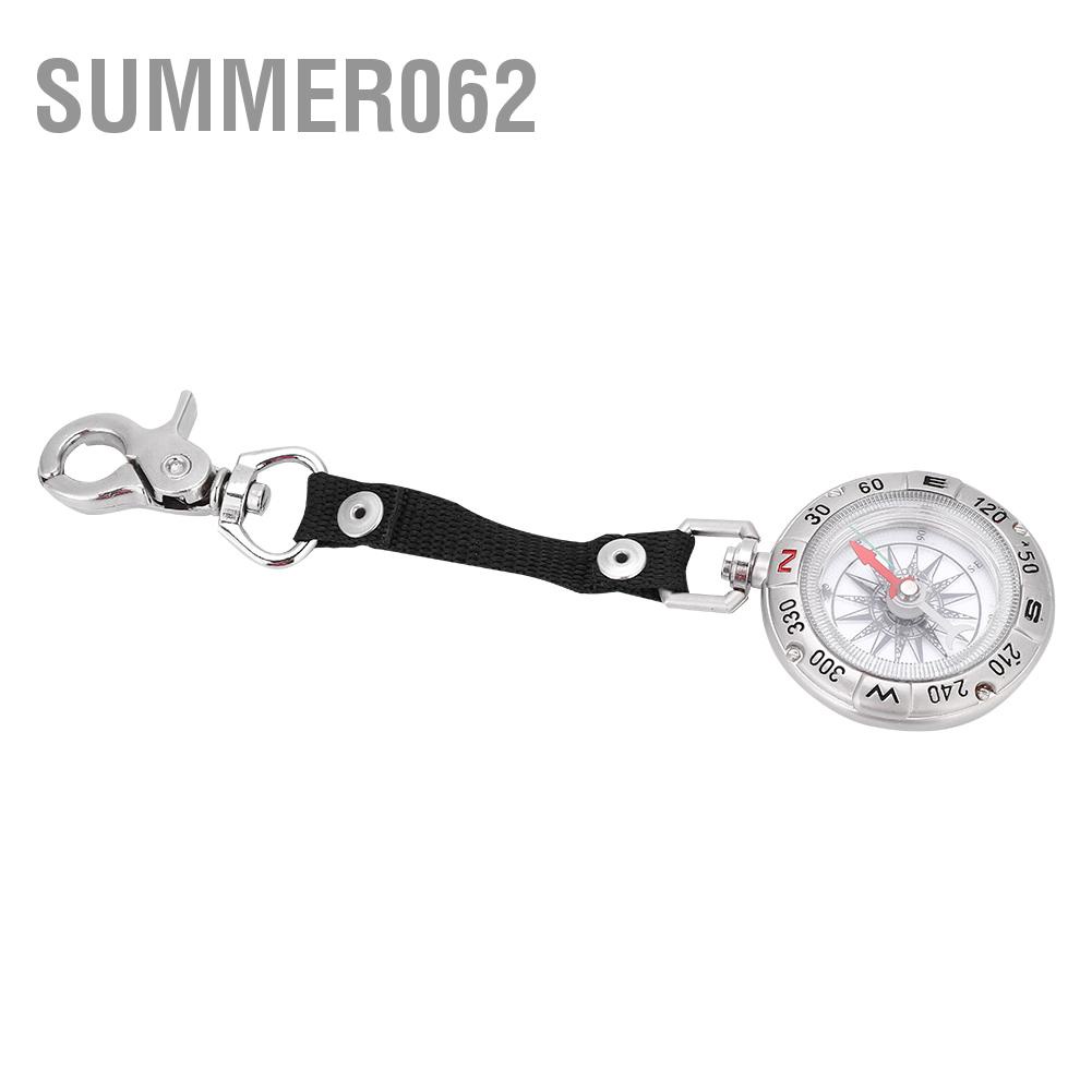 Summer062 Đồng hồ bỏ túi mini di động Compass Keychain Survival La bàn cho các phụ kiện ngoài trời
