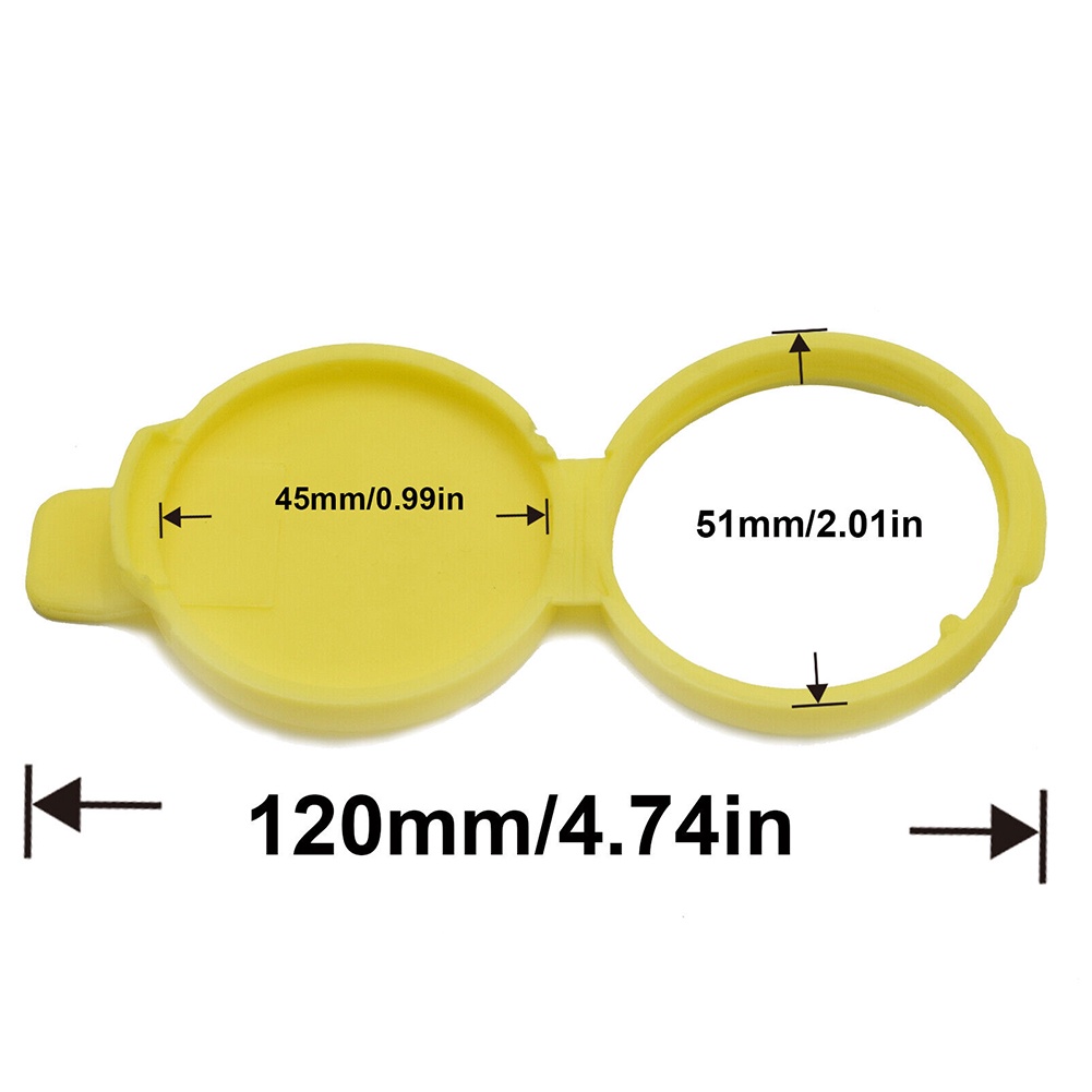 Nắp Bình Chứa Chất Lỏng Rửa Xe Hơi Abs Màu Đen Dễ Lắp Đặt