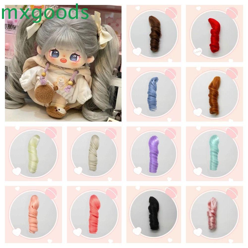 MXGOODS Tóc Giả Dài Nâu Hồng Nâu / Hồng Dễ Thương Dành Cho Búp Bê BJD SD