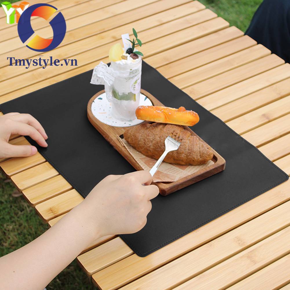 Thảm Da PU Lót Bàn Ăn Chống Thấm Nước Tiện Dụng Mang Theo Du Lịch Cắm Trại