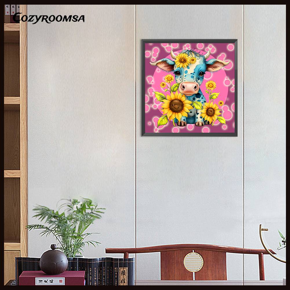 Bộ Tranh Đính Đá 5D Họa Tiết Gia Súc Độc Đáo DIY Dùng Trang Trí Nhà Cửa K464