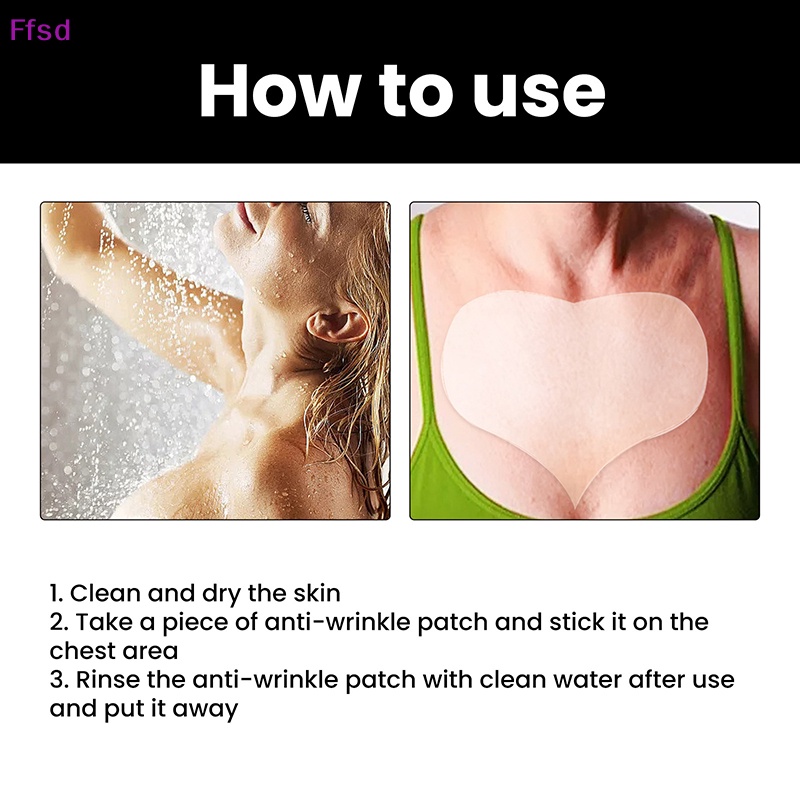 Bộ 5 Miếng Dán Ngực Bằng Silicon Trong Suốt Chống Nếp Nhăn Chống Lão Hóa Có Thể Tái Sử Dụng