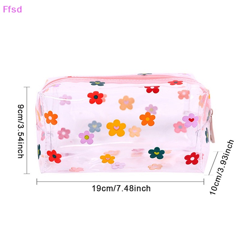 {Ffsd} Túi Đựng Mỹ Phẩm / Đồ Trang Điểm Bằng PVC Trong Suốt Chống Thấm Nước Làm Quà Tặng Cho Học Sinh * Hàng Bán Chạy