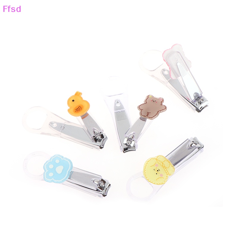 Kềm Cắt Móng Tay / Móng Chân Trong Suốt Không In Họa Tiết Hoạt Hình Dễ Thương Cho Bé