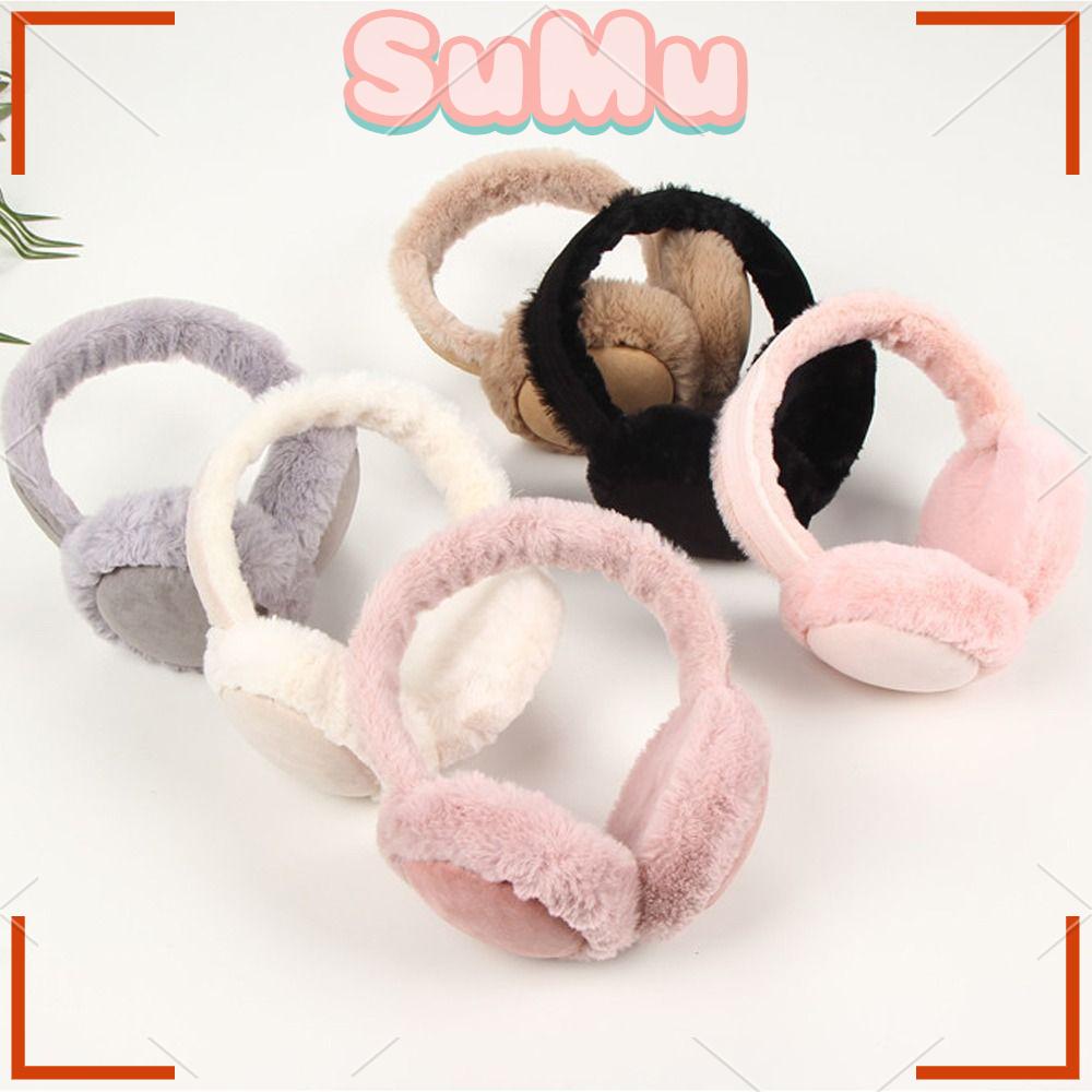 SUMU Bông Chụp Tai Phủ Lông Mềm Mại Bảo Vệ Chống Lạnh Cho Nam Nữ