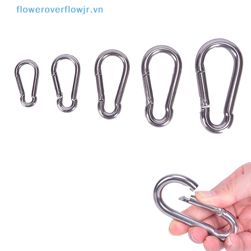 Móc Khóa Carabiner Thao Tác Nhanh Bằng Thép Không Gỉ 304