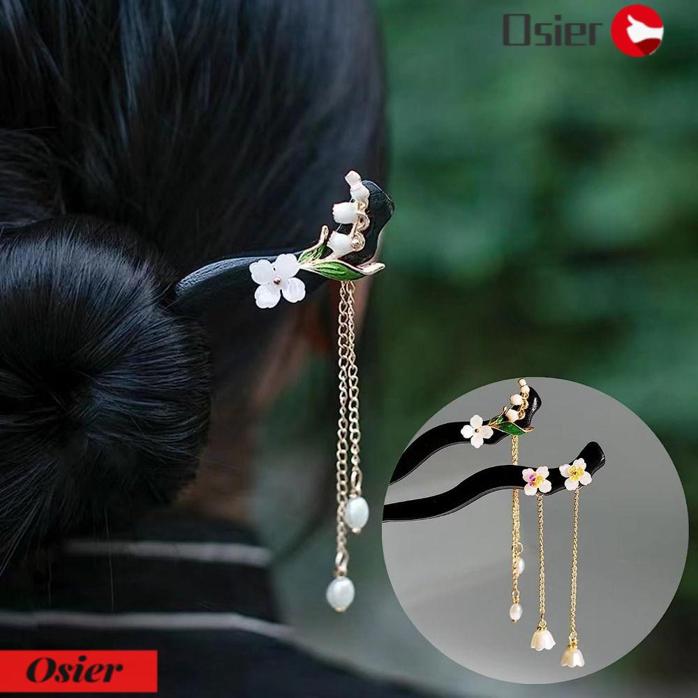 OSIER1 Trâm Cài Tóc Bằng Gỗ Thời Trang Dành Cho Nữ