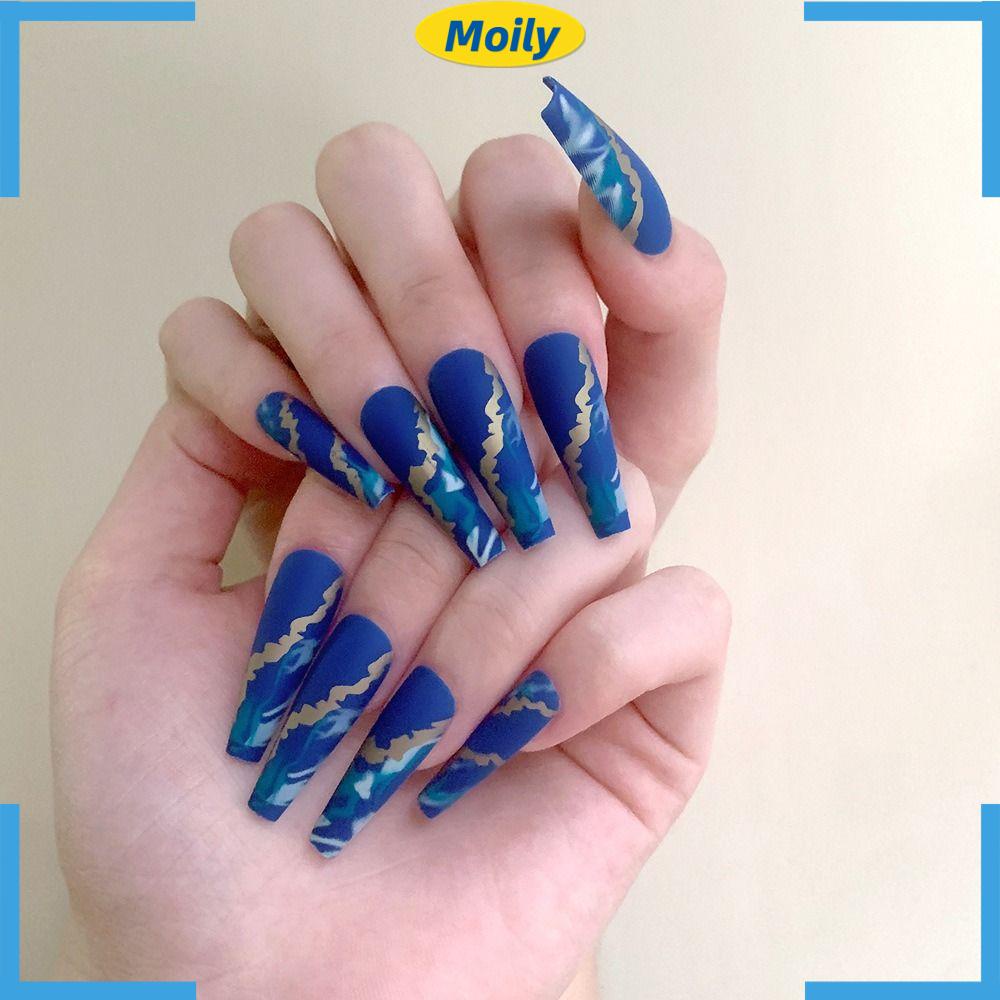 MOILYVN Bộ Móng Tay Giả Che Phủ Toàn Diện Có Thể Tháo Rời DIY