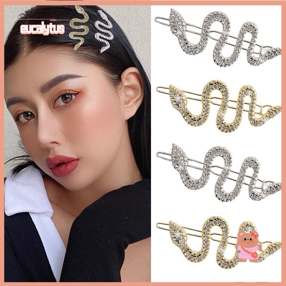 EUTUS 1 Kẹp Tóc Hợp Kim Màu Vàng Phong Cách Vintage