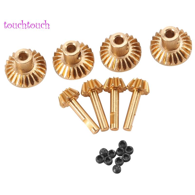 Bộ 8 Trục Bánh Răng Truyền Động Trước & Sau Bằng Đồng Thau Cho WPL C14 C24 B24 B36 MN D90 D99 MN99S