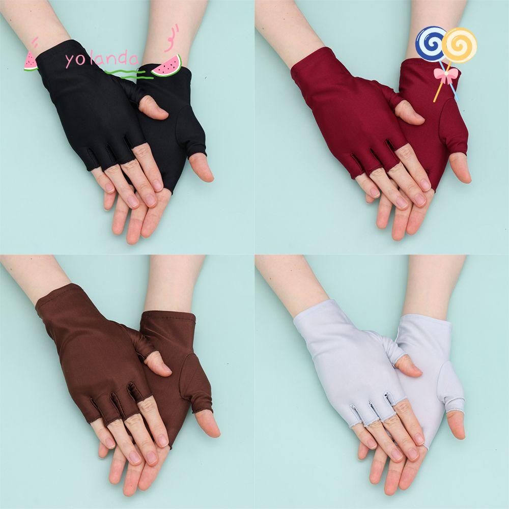 YOLA Găng Tay Hở Ngón Chống Nắng Thời Trang Xuân Thu Sự Bảo Vệ