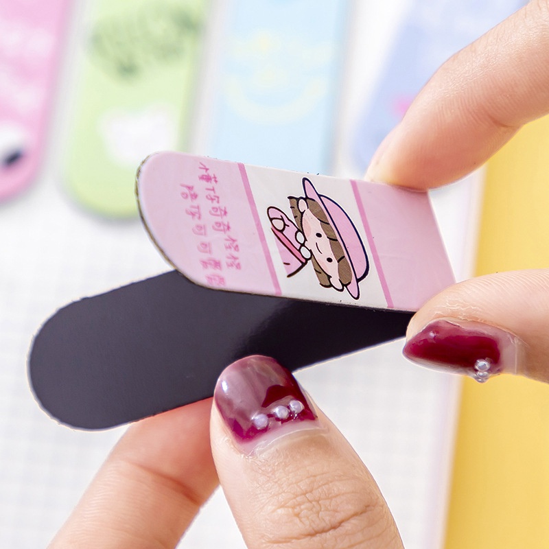 Thẻ Đánh Dấu Trang Sách Hai Mặt Từ Tính Dài Hình Hoạt Hình WJ175