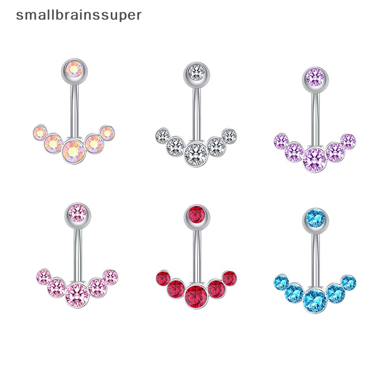 1 Khuyên Rốn Dạng Chuỗi Đính Đá Zircon Thời Trang Cho Nữ SBS