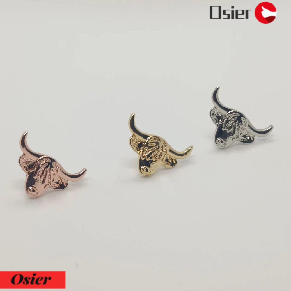 OSIER1 Bông Tai Hình Bò Sữa Bằng Hợp Kim Handmade Phong Cách Scottish Thời Trang Cổ Điển Cho Nữ