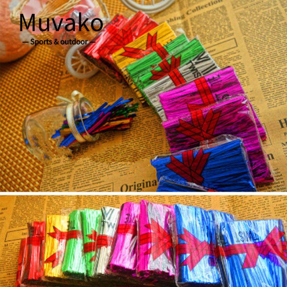 MUVAKO Set 800 Dây Buộc Túi Bóng Kính Bằng Thép Mới