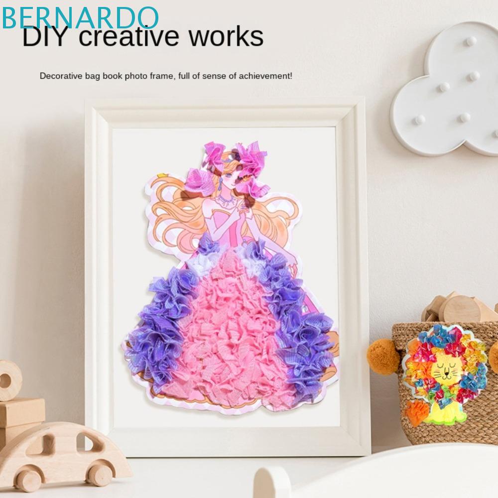 BERNARDO Sticker Dán Tranh Vẽ Bằng Tay Hình Thỏ / Gấu Vui Nhộn DIY