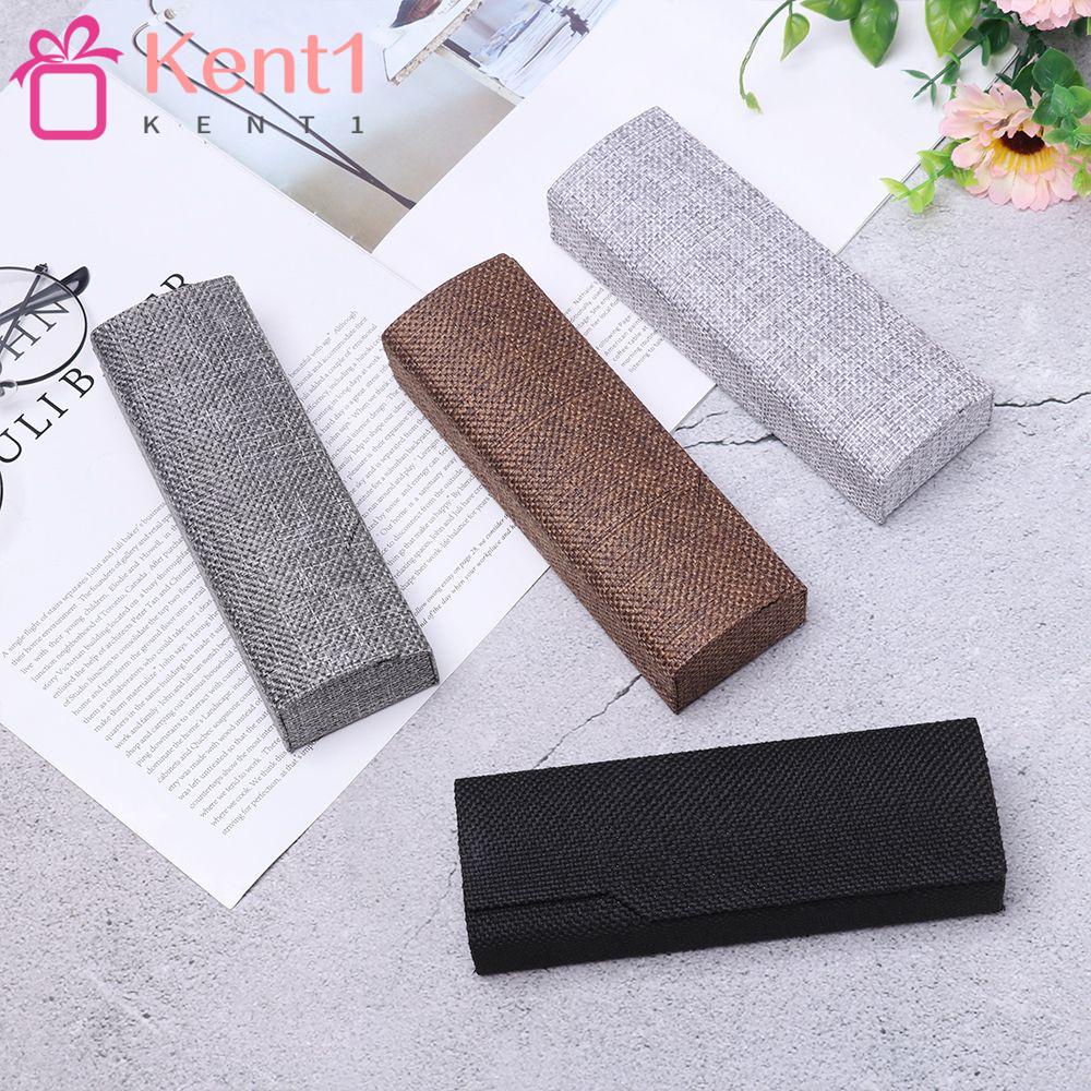 KENT1 Hộp Đựng Mắt Kính Hình Vuông Gấp Gọn Phong Cách Retro Ốp