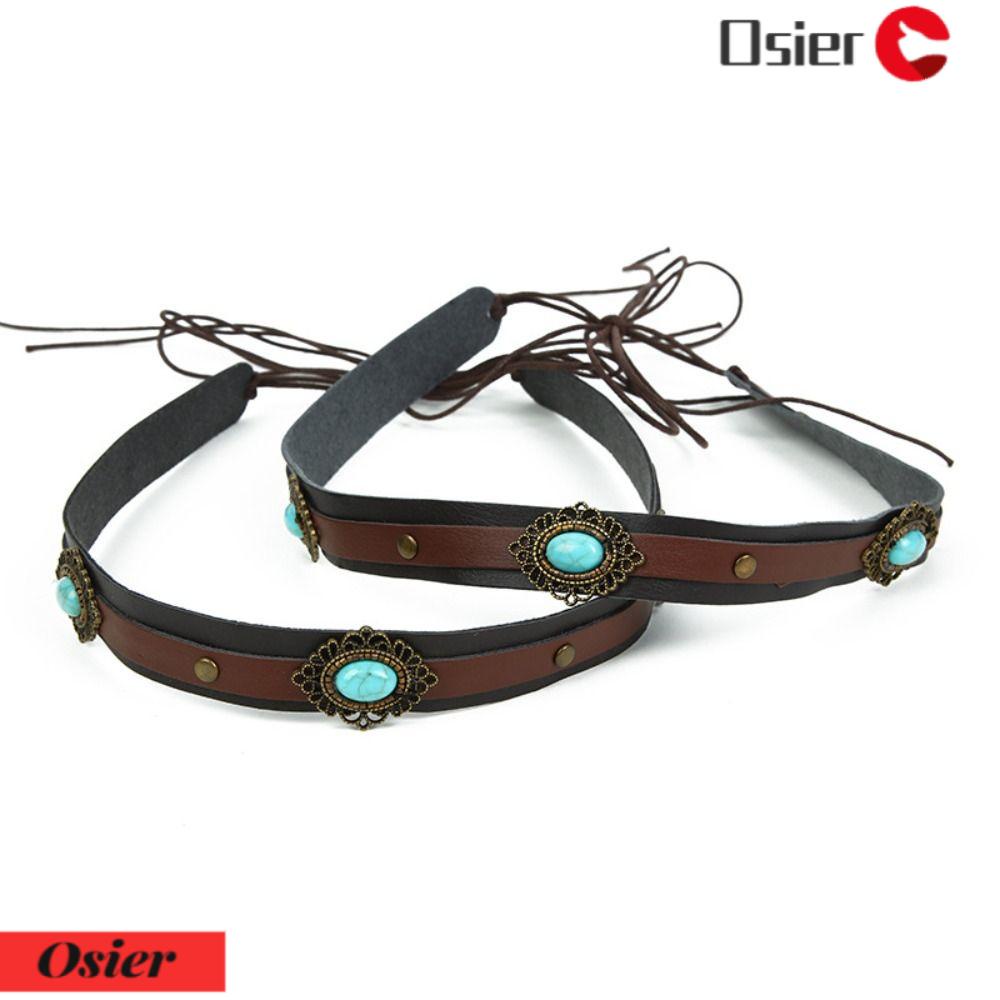 OSIER1 Dây Thắt Lưng Da PU Có Thể Điều Chỉnh Trang Trí Nón Handmade DIY