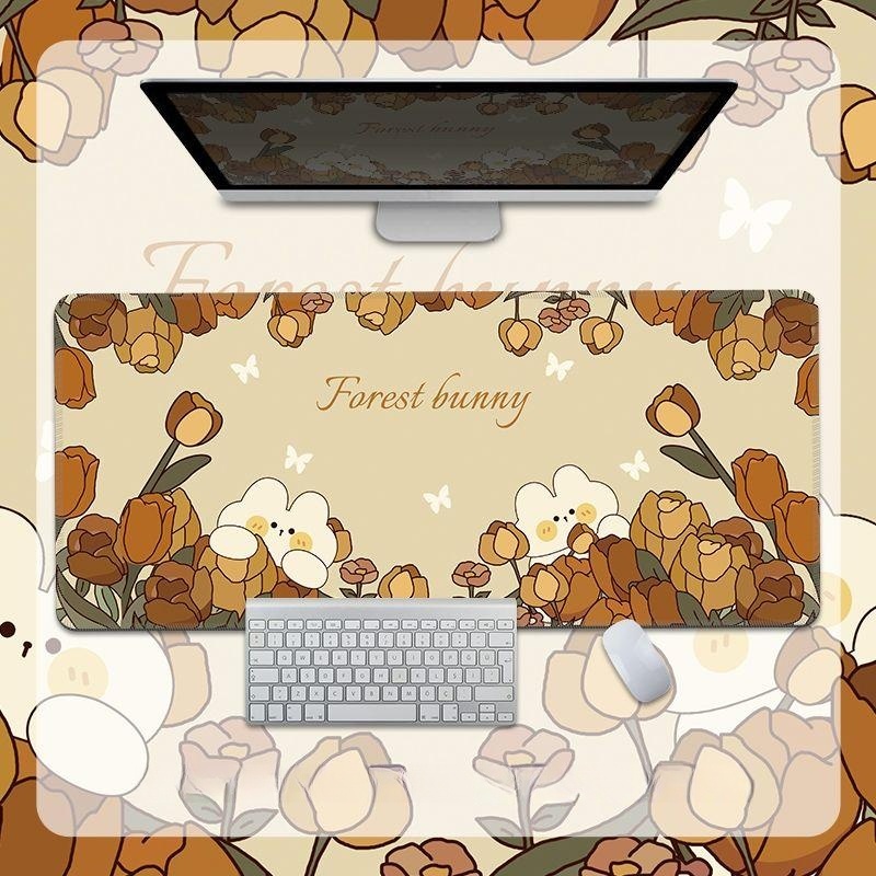 Tấm Lót Chuột Và Bàn Phím Máy Tính Hình Cỏ Mùa Hè Tiện Dụng