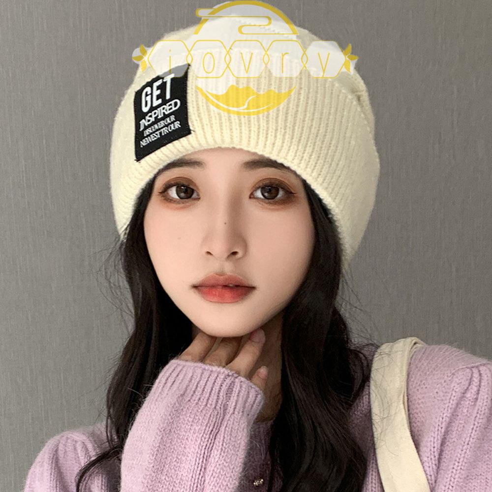 IVORY Mũ Len Che Nắng Chống Gió Thiết Kế Đơn Giản Cho Nữ